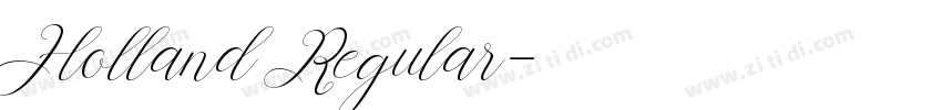 Holland Regular字体转换